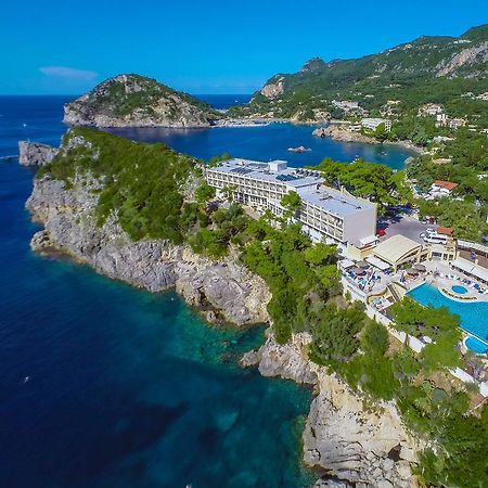Akrotiri Beach Resort Hotel - Adult Friendly Paleokastritsa Exterior foto Aerial view of the resort