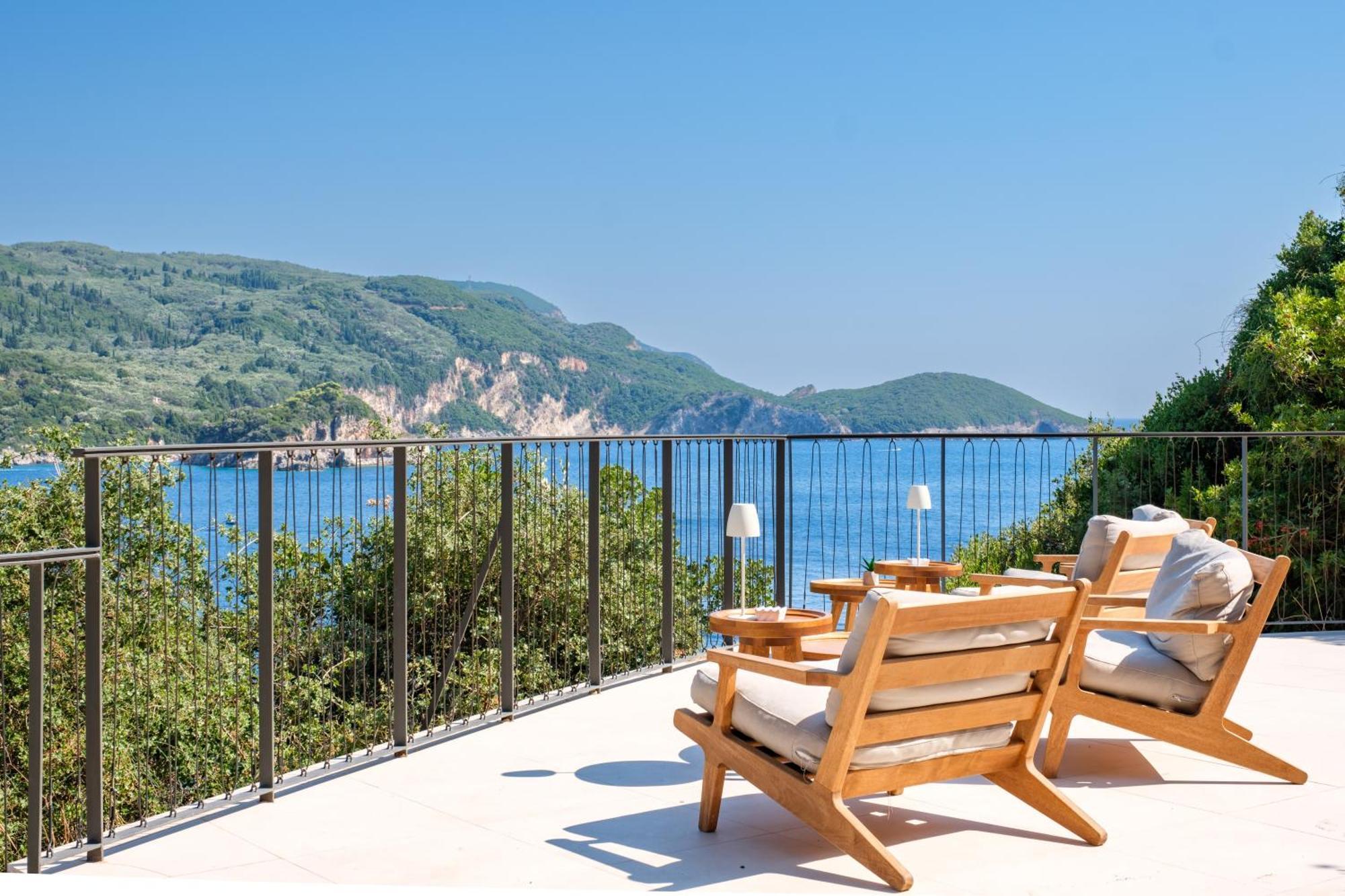 Akrotiri Beach Resort Hotel - Adult Friendly Paleokastritsa Exterior foto View of the bay of Vrboska